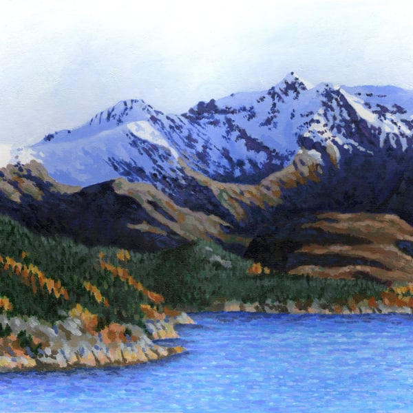 Norwegian Mountains and fjord