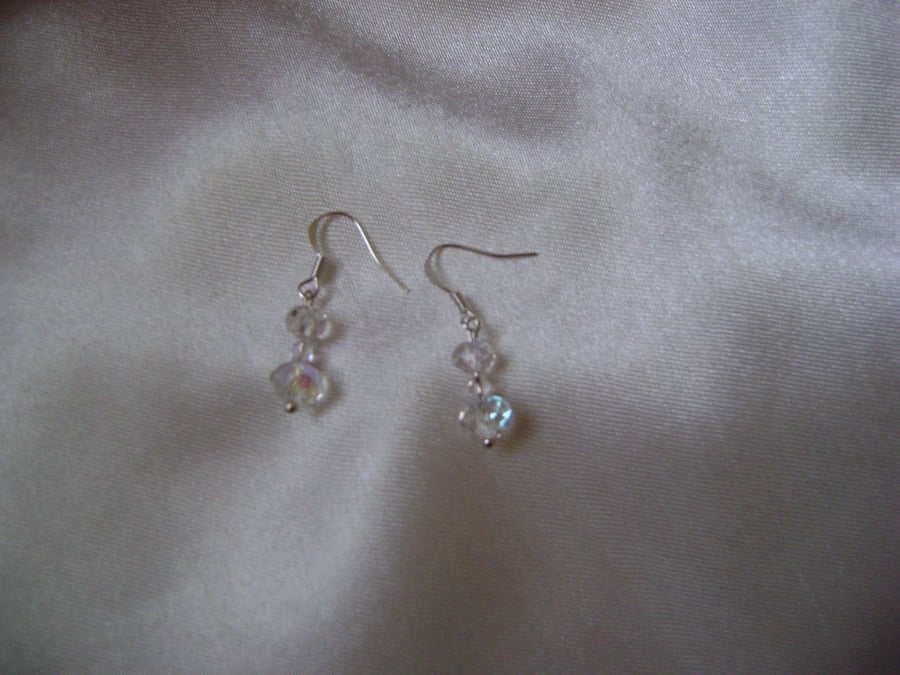 Bride - Bridesmaid - Prom Crystal Drop Earrings