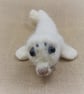Felted Winter Ornament, Felted Baby Seal, Soft Seal Figurine, Little Snow Animal - Image 2