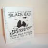 shabby chic distressed black cat bed/breakfast- plaque-halloween
