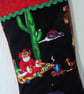 Christmas Stocking - Southwest Santa, can be personalised - Image 3
