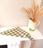 Gingham headscarf - green