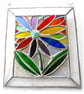 Rainbow Flower Panel Suncatcher Stained Glass Picture 003 - Image 6