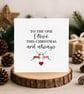 Reindeer Love Christmas Greeting Card, To The One I Love This Christmas.  - Image 4