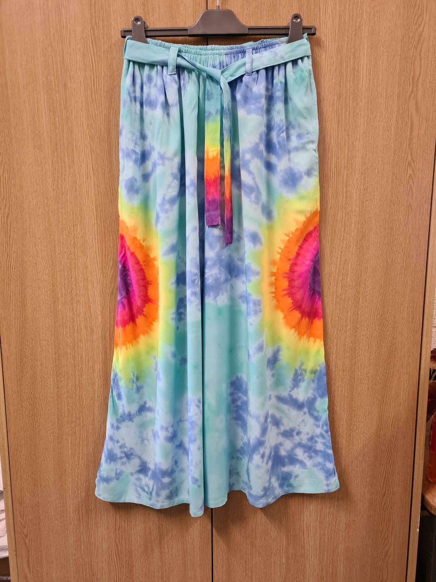 Tie dyed wide leg trousers size 12-14