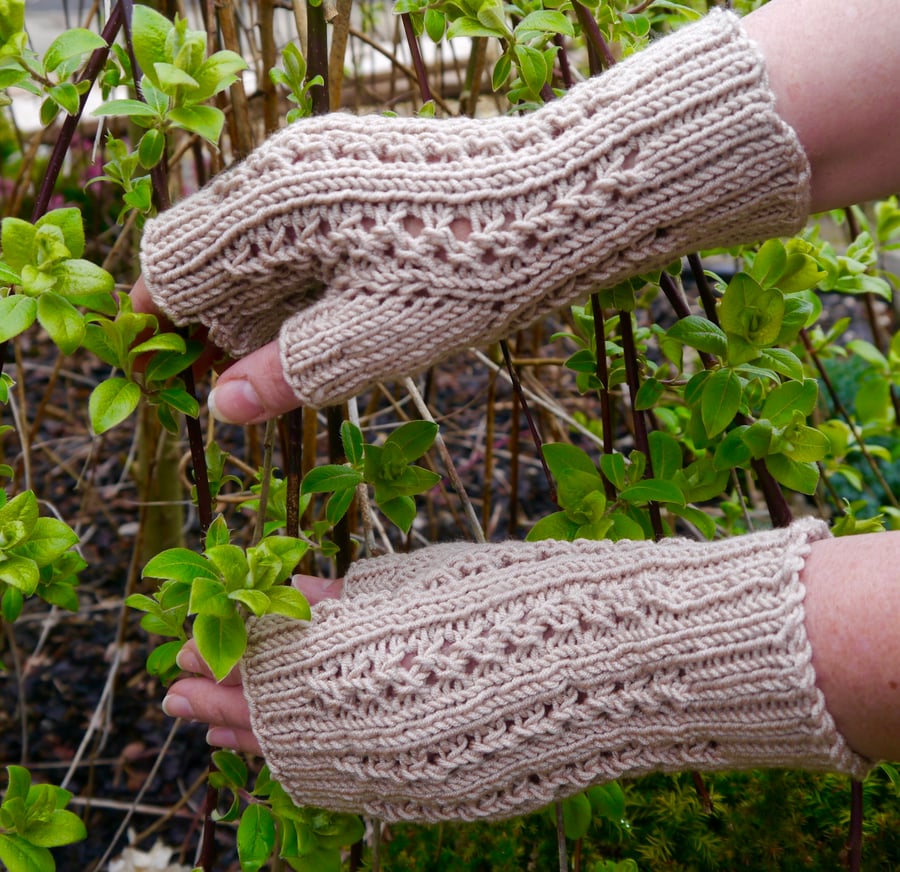 Fingerless Gloves, Winter Fingerless Mittens