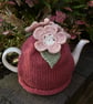 Pink Flower Tea Cosy, Old Rose Teapot Cozy - Image 3