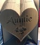 Auntie in a Heart with rose COMBI Book Folding Pattern - EMAILED PDF PATTERN - Image 4
