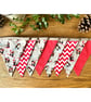 Handmade Winter Penguins Christmas Bunting - Handmade Fabric Garland