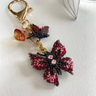 Butterfly Beaded Bag Charm