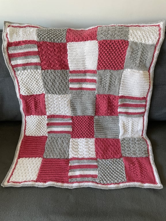 Hand Knitted Lap Blanket