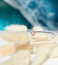 Silver Bangle With Gold Rings - Image 3
