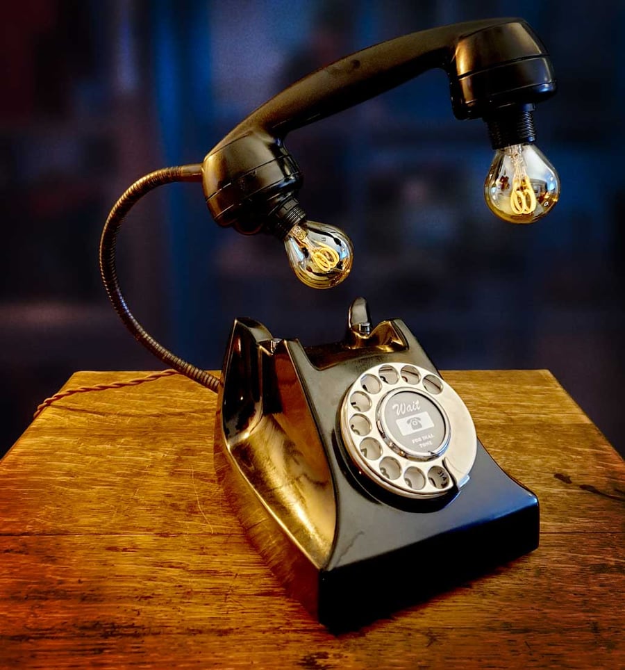 Upcycled Vintage Bakelite Telephone Lamp