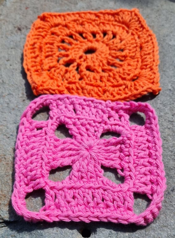 Crochet Cotton Mismatched Coaster Set