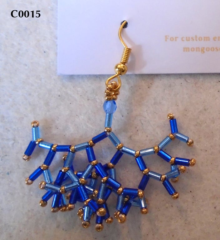 Fractal-style earrings (customisable)