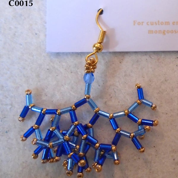 Fractal-style earrings (customisable)