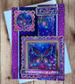 Butterfly Themed Zig-Zag Birthday Card 