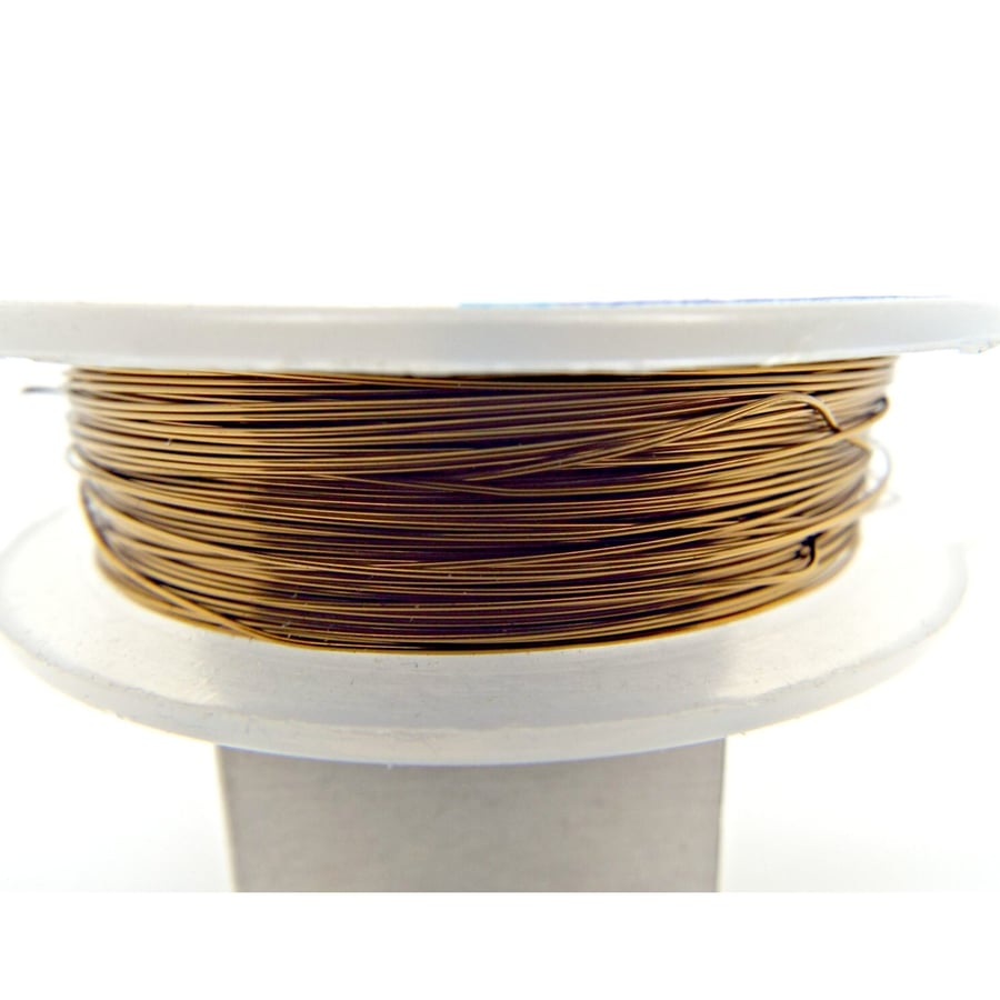 0.4mm Antique Bronze Colour Copper Wire, 20 Metre Coil, Wire Craft Supply
