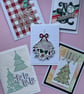 A pack of 5 various Christmas cards - Image 3