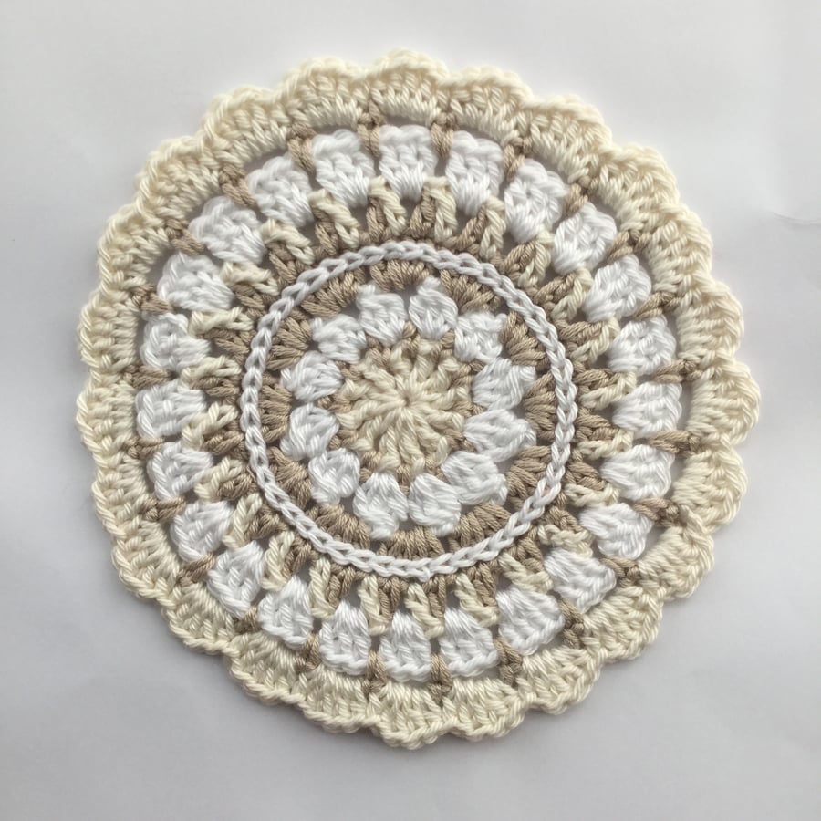Crochet Mandala Table Mat Doily 