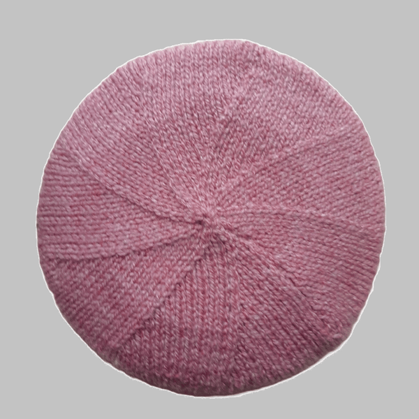 KNITTING PATTERN PDF Dusky Pink Beret