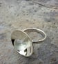Luminous Moonstone Dome Ring A Whisper of Magic & Light. SILVER 925 - Image 4