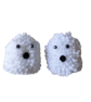 Handmade pom pom Ghost earrings - Image 4