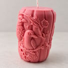 Pink Raven Soy Wax Candle-Handmade Gothic Bird Candle