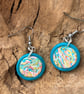 Circular Turquoise and Multi-Colour Earrings - Image 2