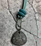 Pebble pendant with brass verdigris finish  - Image 5