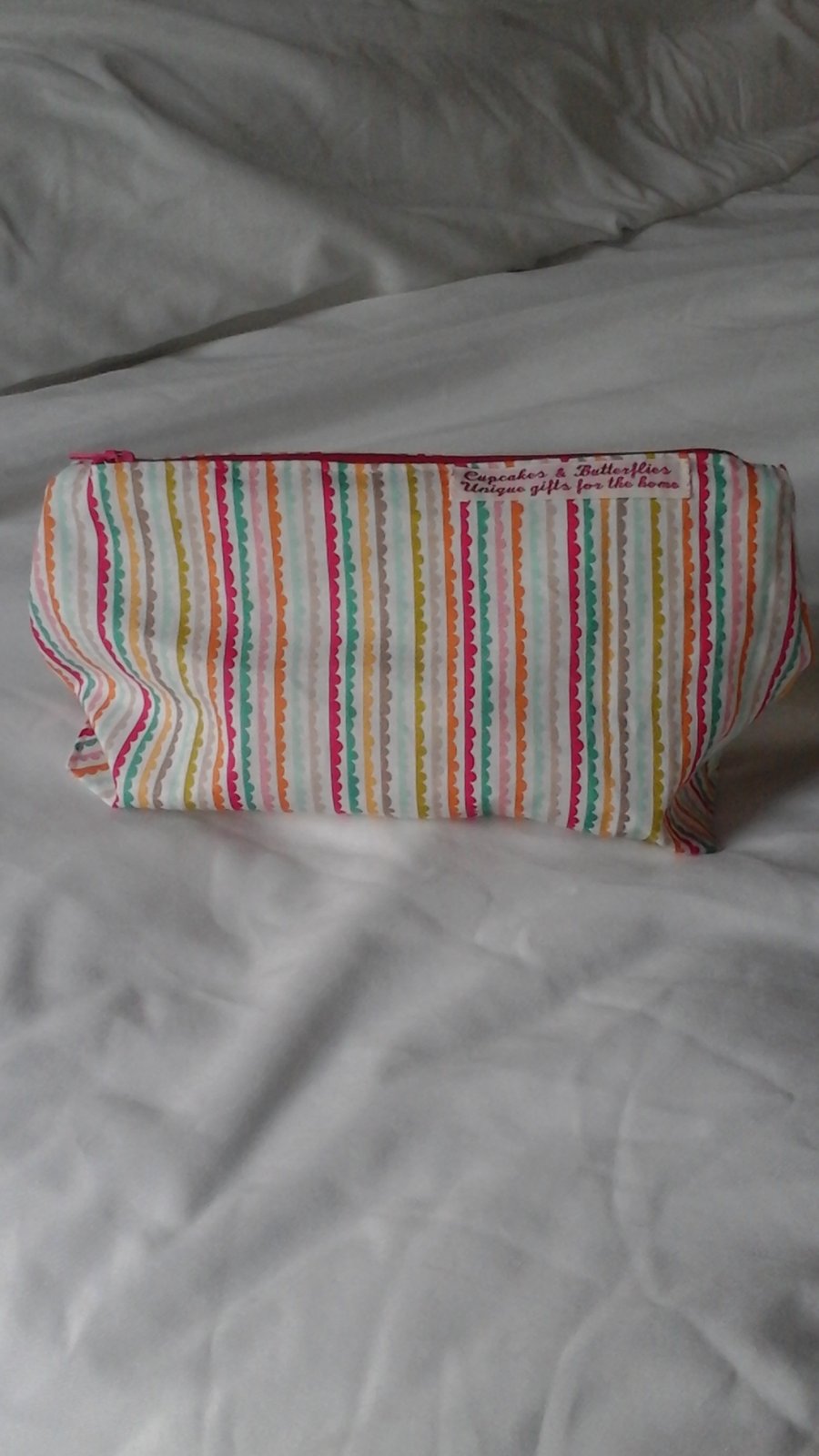 Candy Stripe Cosmetic Bag