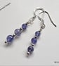 Designer AA 5.55ct Tanzanite Sterling Silver Earrings  - Image 7