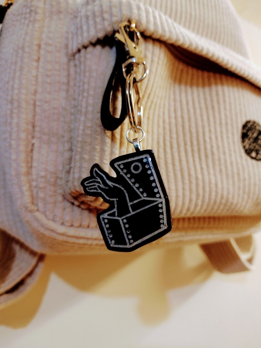 Black 'Thing'  Keychain or Bag charm