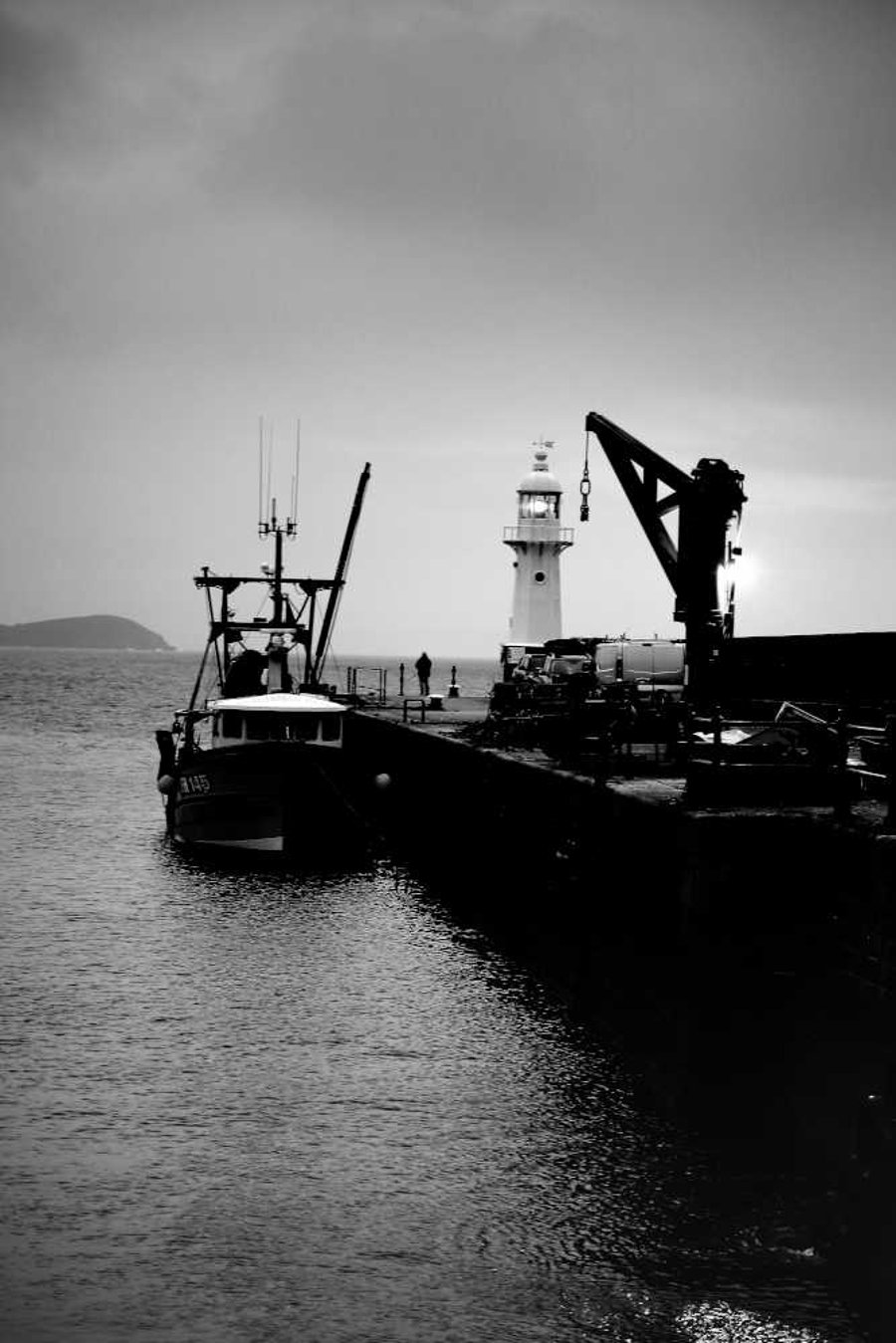 Mevagissey Print, Fishing, Cornwall Photo Picture Lighthouse Boats