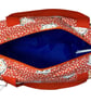 Large wash bag in owl print, toiletries bag with handles and pocket. - Image 7