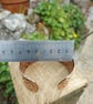 Punched semicircular wide copper cuff  bangle  - Image 8