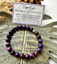 Purple Tiger Eye - Elasticated Bracelet  - Image 1