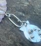 Silver Shell Necklace with Peridot and Silver Barnacles - Image 5