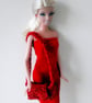KNITTING PATTERN PDF Red Outfit for Doll - Image 4