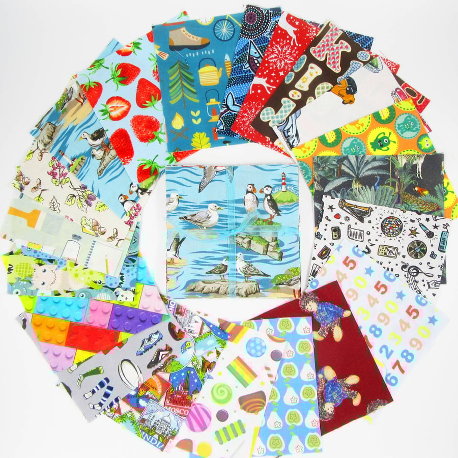 Novelty Fabric Pack of Twenty Squares