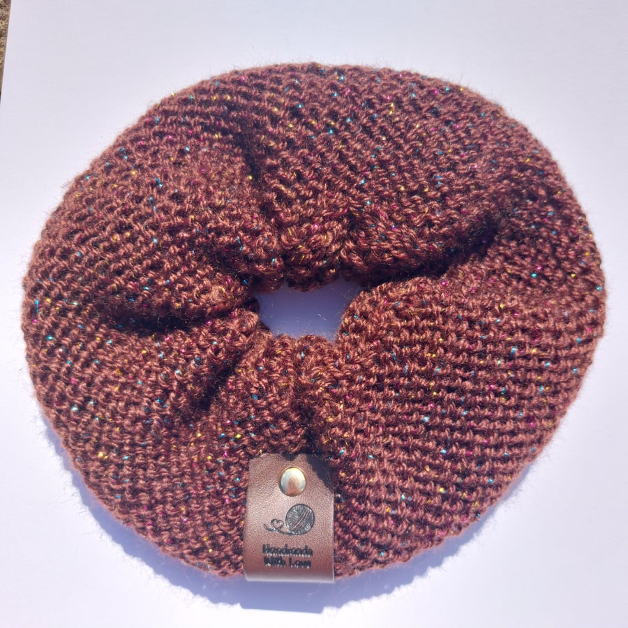 Hot Chocolate XL Scrunchie Hair Tie multi coloured bobble 
