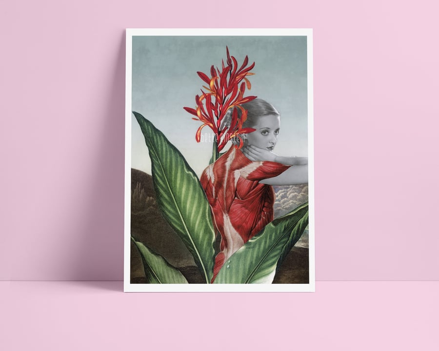 Bette - Surrealism Collage Giclee Print