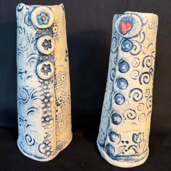 Embossed vase