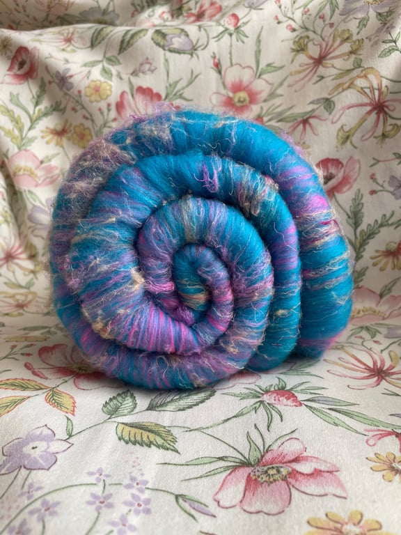Wool Art Batt - "Cosmic Candyfloss"
