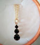 Swarovski Two  Colour Changeable Pendant Gold Necklace Set 18 Inch - Image 3