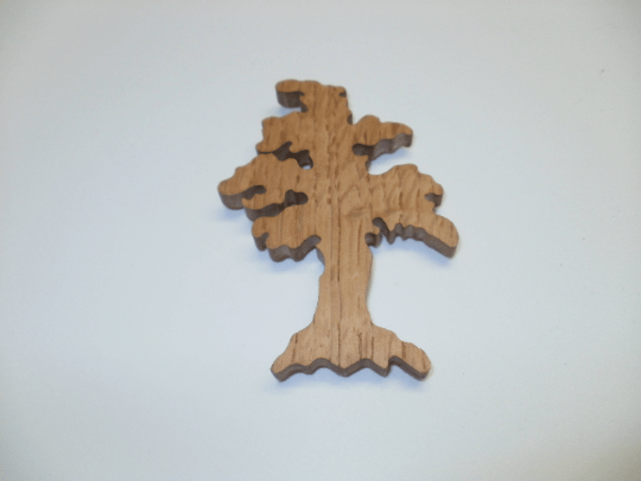 tree  fridge magnet  wood scroll saw