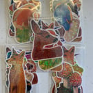 Holographic Wildlife Sticker Bundle (7 Large Stickers)