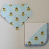 Bee Baby Bandana Bib and Dribble Cloth Set