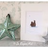 Penguins star gazing sparklyfied mounted print Jo Roper 
