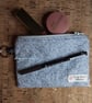 Pouch Silver Grey with small Flower Print - Image 4